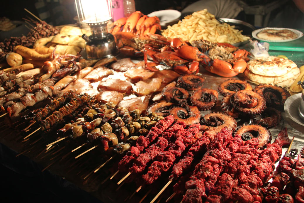 Street food in Stone Town, Zanzibar